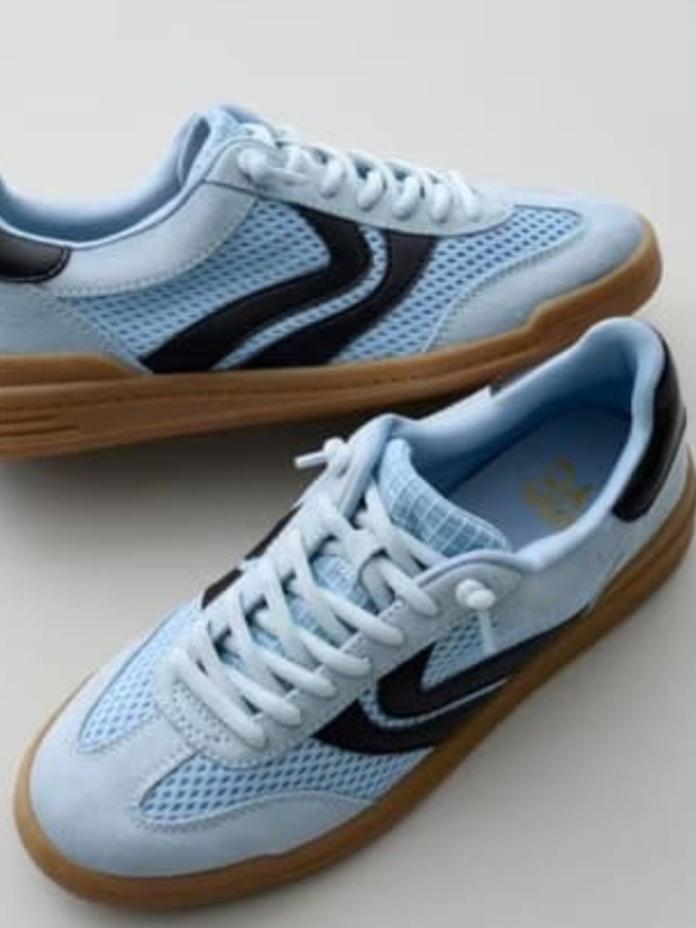 Madden NYC Women's Black Sneaker with Gum Sole